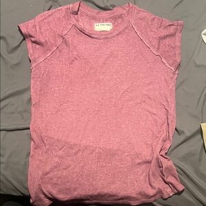 We The Free Mauve Heather Short Sleeve Tee
